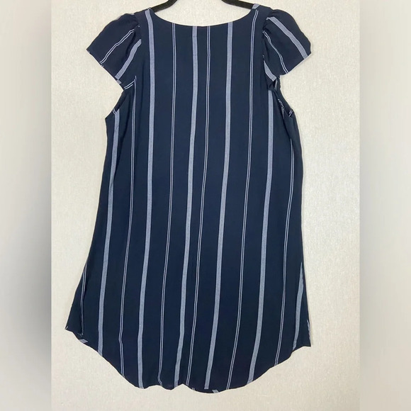 Rails Nordstrom Blue striped 100% rayon dress Sz S - Picture 2 of 10